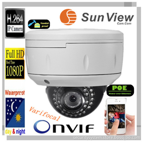SV-D2028VM H.264 varifocal lens 1080P HD network IR Dome ip camera 5.0 Megapixel
